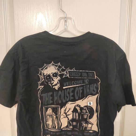 Vans House of Vans Black T-Shirt Size Small VN000RSMBLK - Picture 5 of 13
